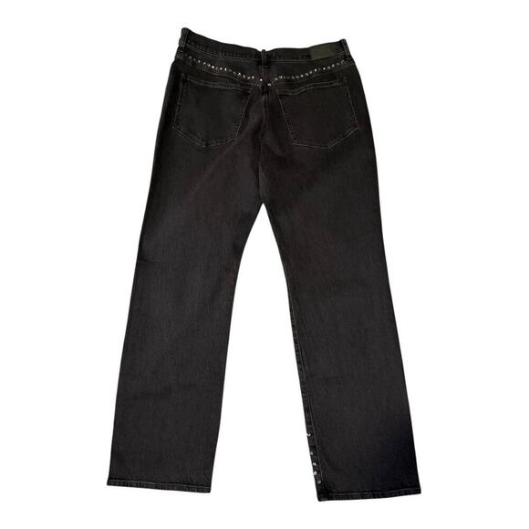 NEW Madewell Size 14 (32) Limited-Edition Drop The Rhinestone '90s Straight Jean - Picture 3 of 10